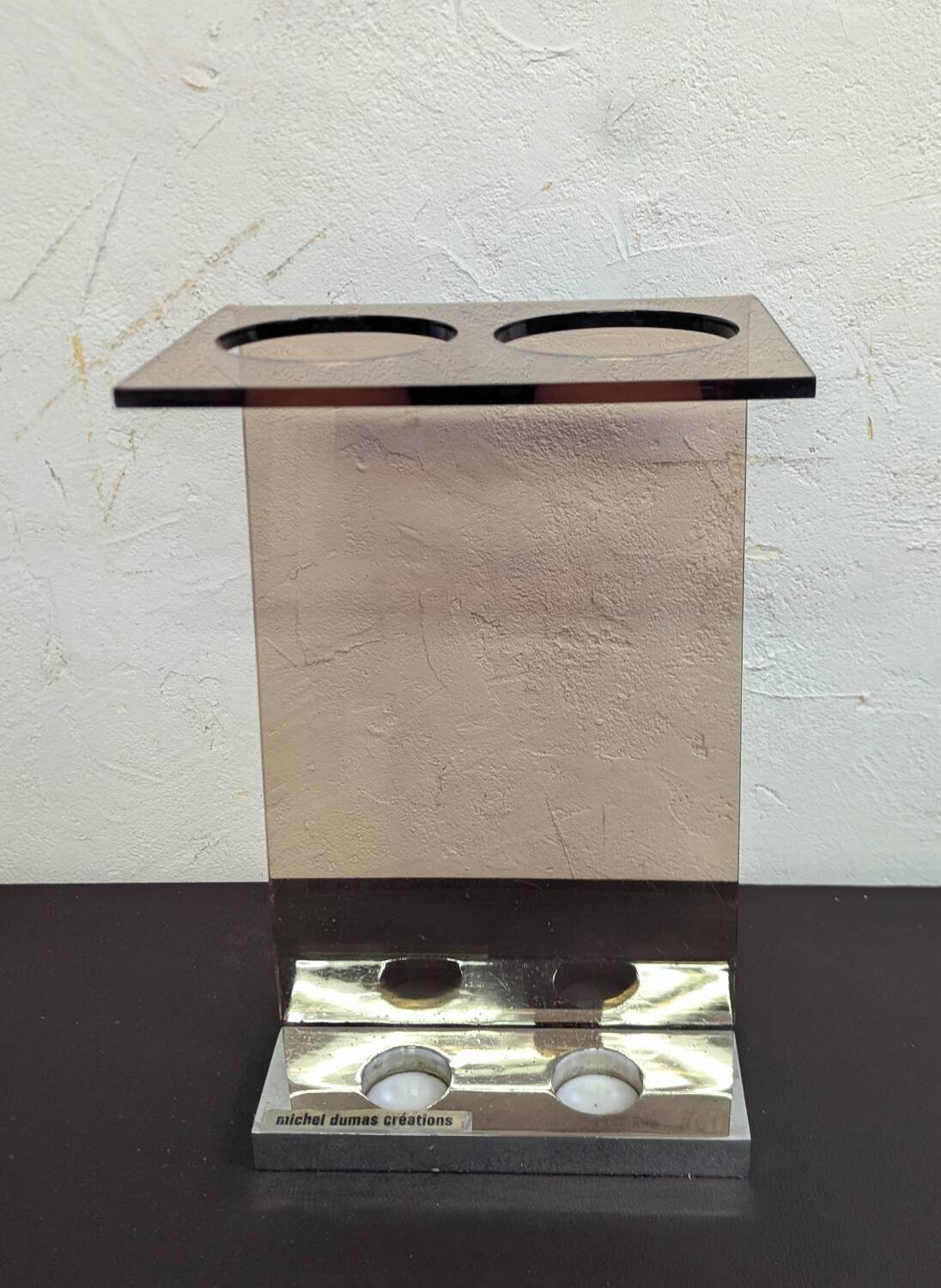 Umbrella stand Michel Dumas vintage plexiglass design 1970