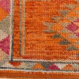 3x10 Pumpink Orange Vintage Runner Rug, 85x318Cm SK 22939