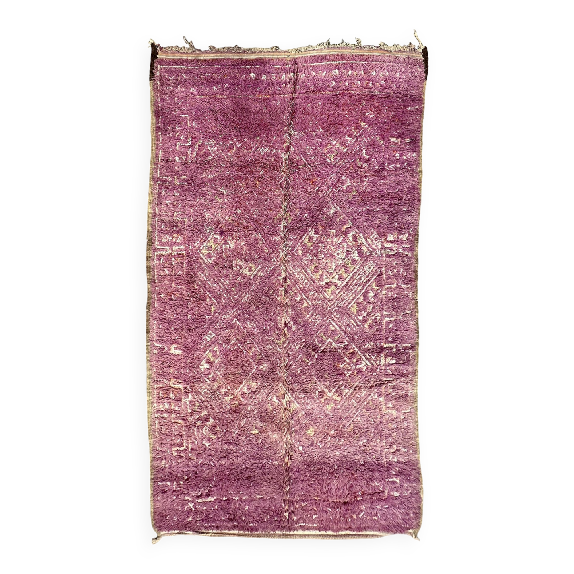 Moroccan rug Beni M'Guild purple - 325 x 183 cm