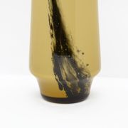 Glass vase V.B. opaline Florence, Italy of the 1970