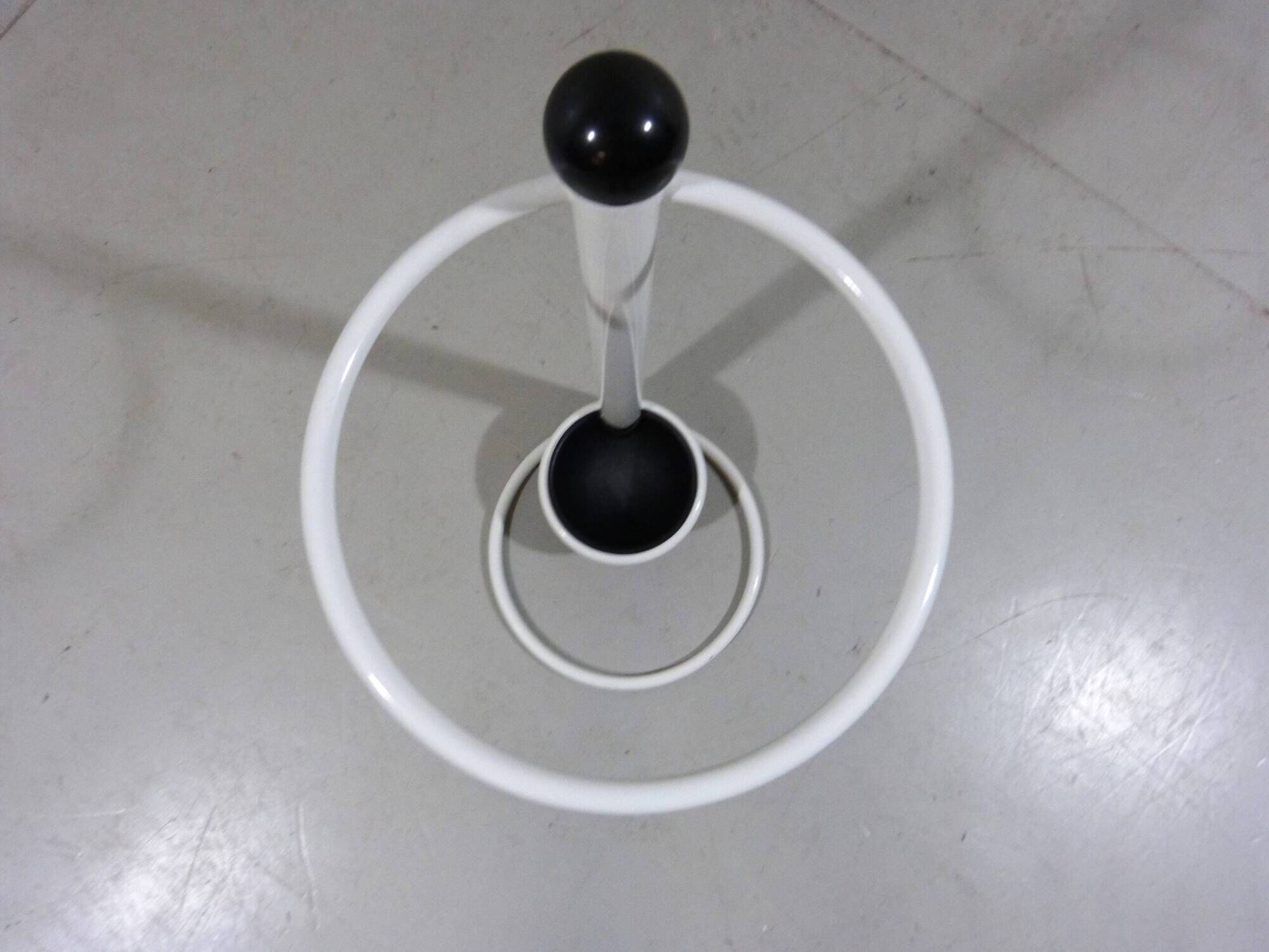 Umbrella stand in white & black by D-TEK 1980’s