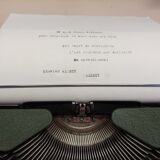 M.j. rooy portable typewriter - made in france 50s