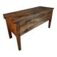 Old oak storage chest or flour bin