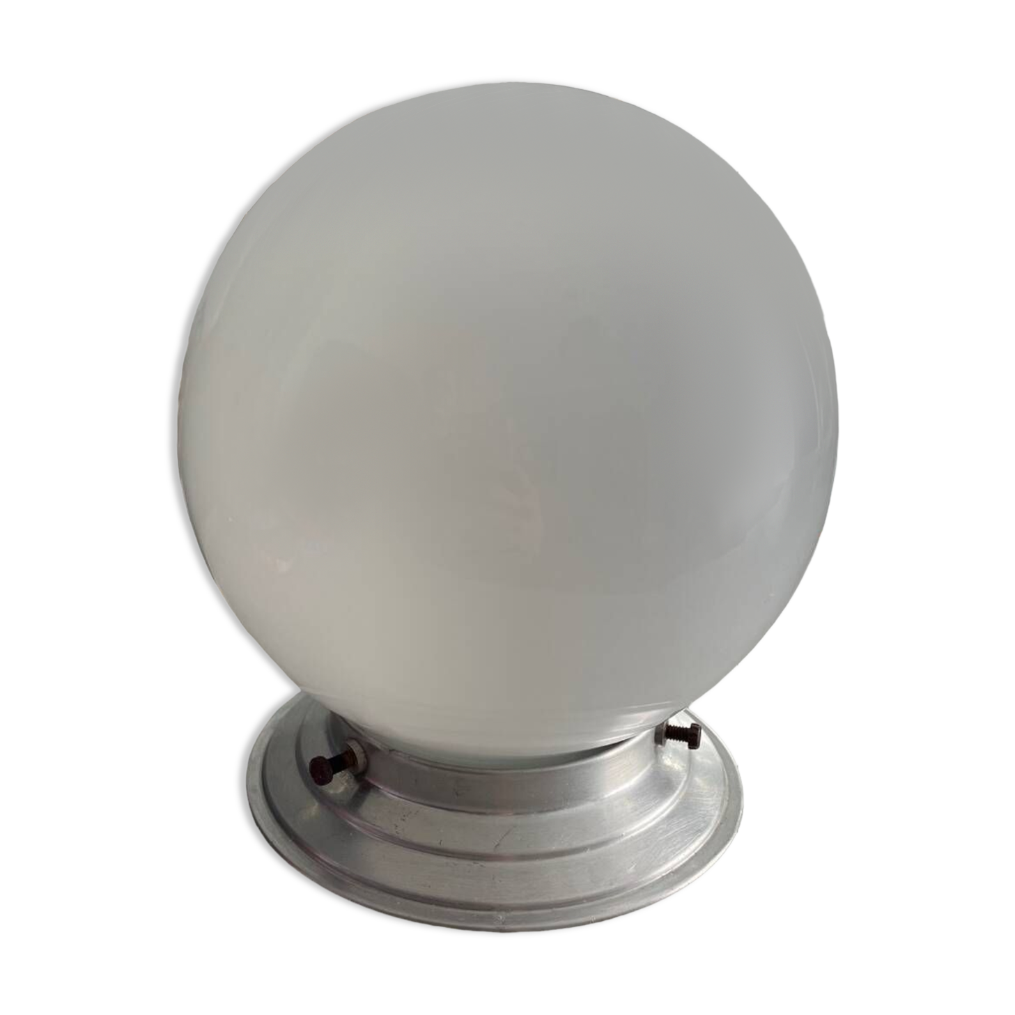 Vintage opaline globe ceiling light