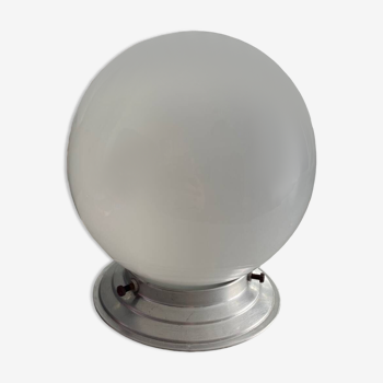 Vintage opaline globe ceiling light