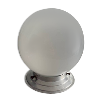 Vintage opaline globe ceiling light