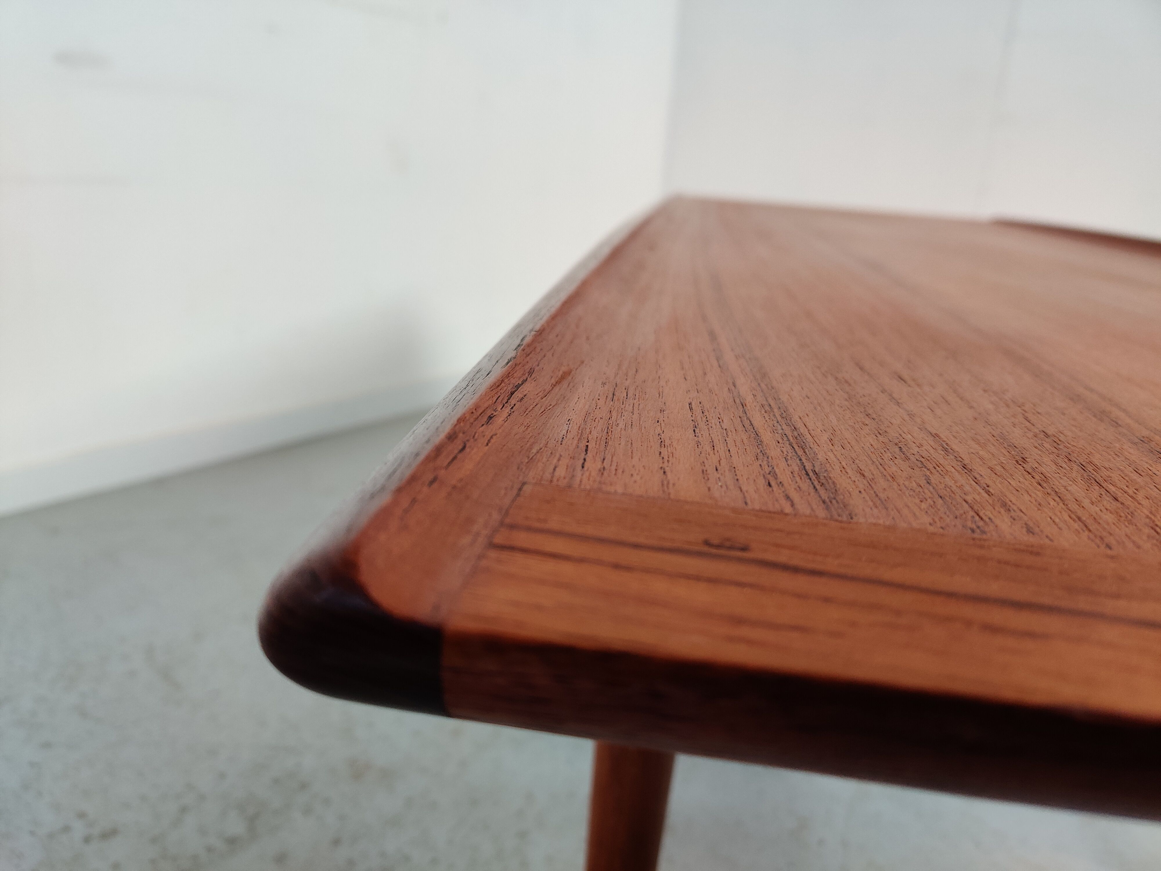 Scandinavian coffee table in Grete Jalk teak for Glostrup, Denmark 60s
