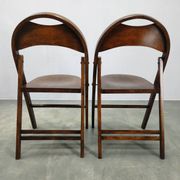 Pair of Bauhaus Folding Chairs B751 by Ligna, Czechoslovakia 1930s