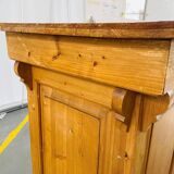 Old pitch pine counter