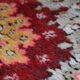 Vintage turkish oushak handmade carpet 110cm x 340cm 1940s, 1c515