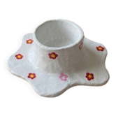 Clay candle holder
