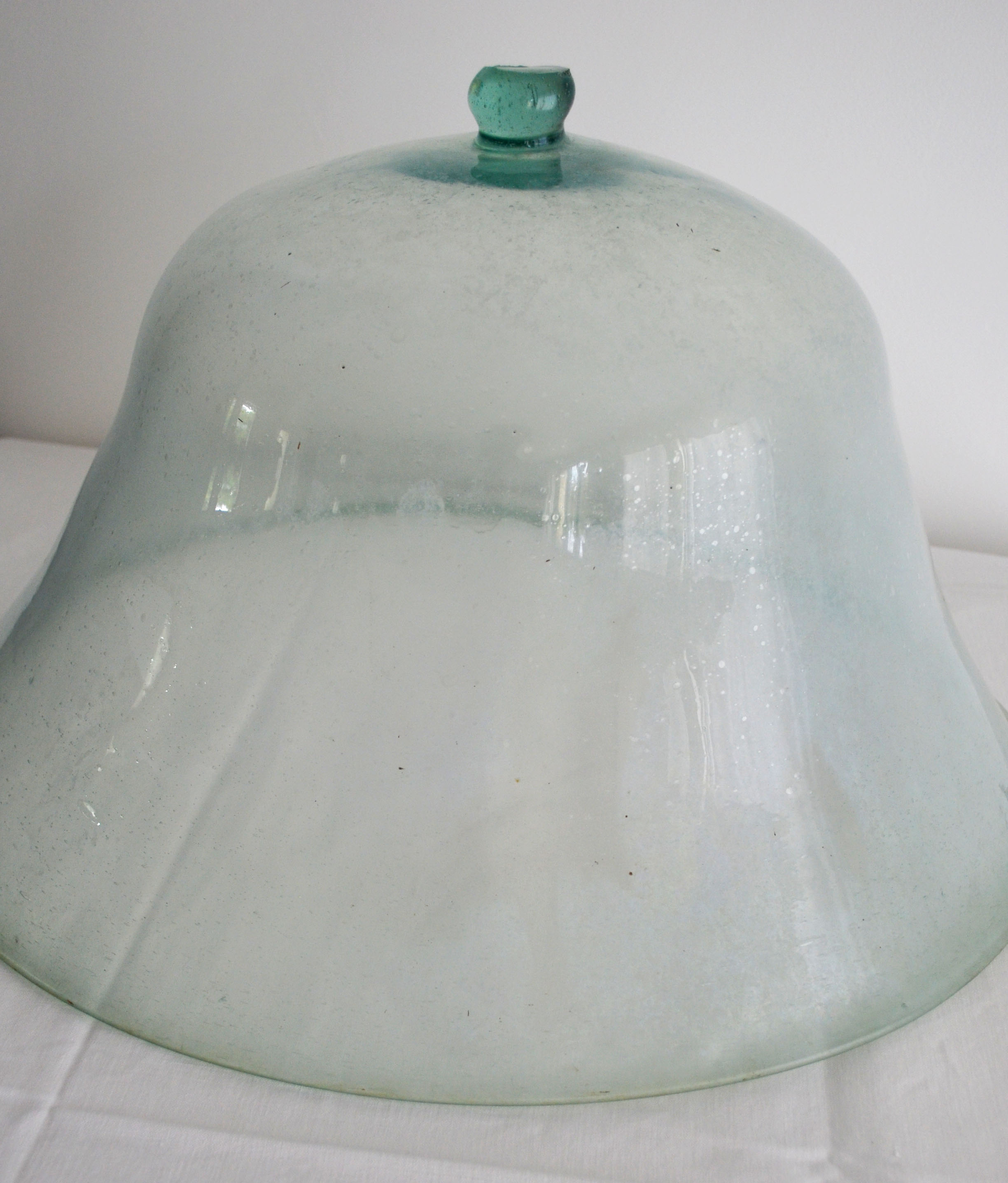 Late 19th century glass garden bell