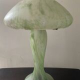 Lampe champignon vintage en pâte de verre
