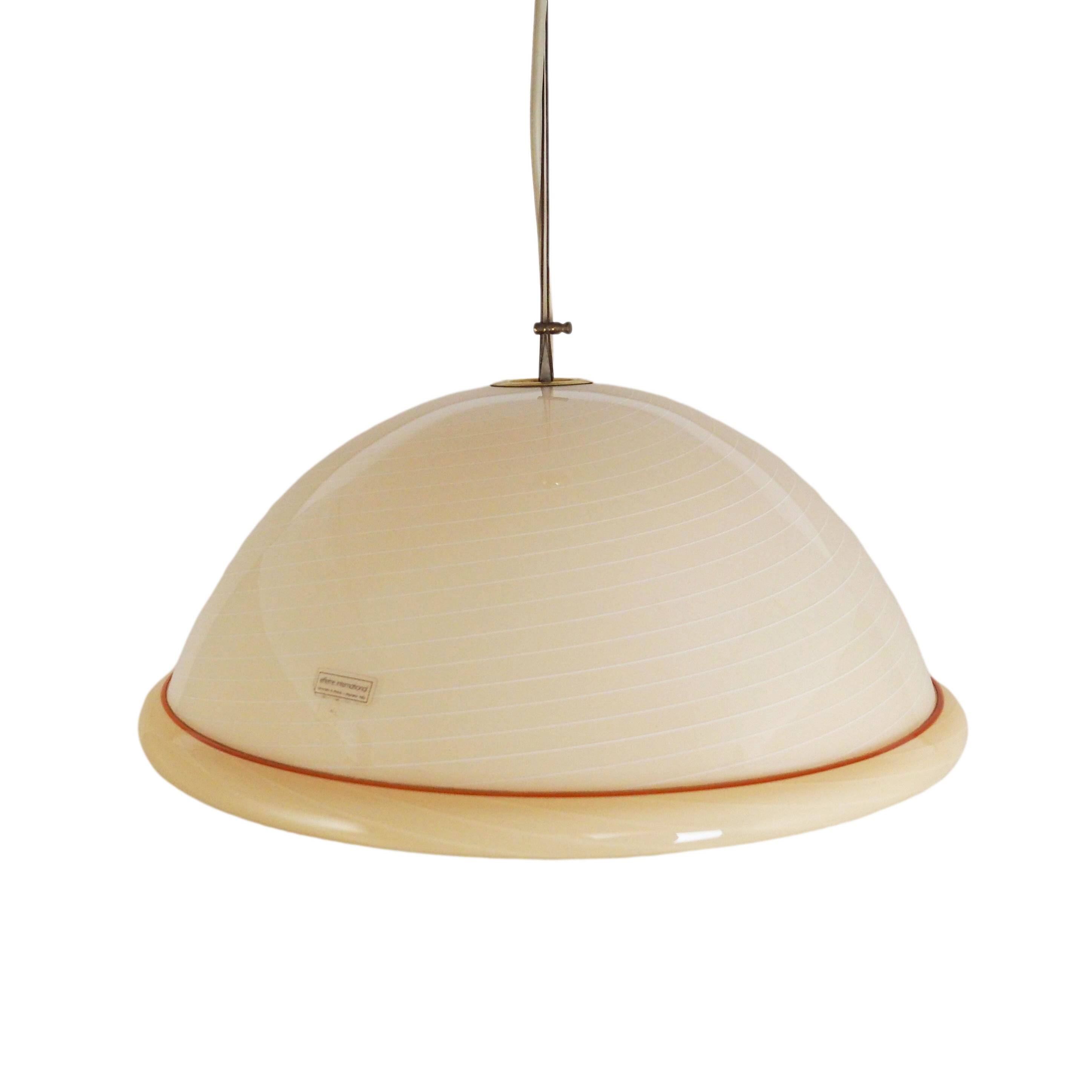 Pendant lamp, Murano glass, Italian design, 1970s, production: Italy