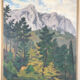 Oil on canvas by Camille Leroy 1905-1995. Alpes-Maritimes.