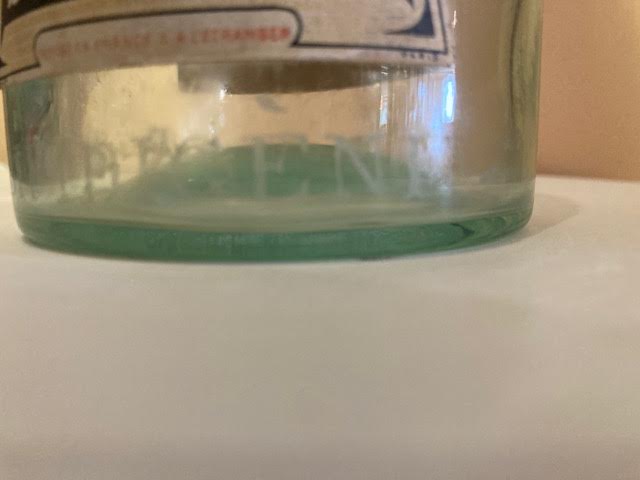 Pharmacy bottle with porcelain stopper