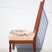 Wooden nurse chair with upholstery seat
