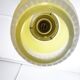 Yellow opaline pendant light, 1950