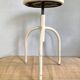 Adjustable metal pharmacy stool