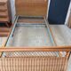 Bed in wood and rattan of the 50/60