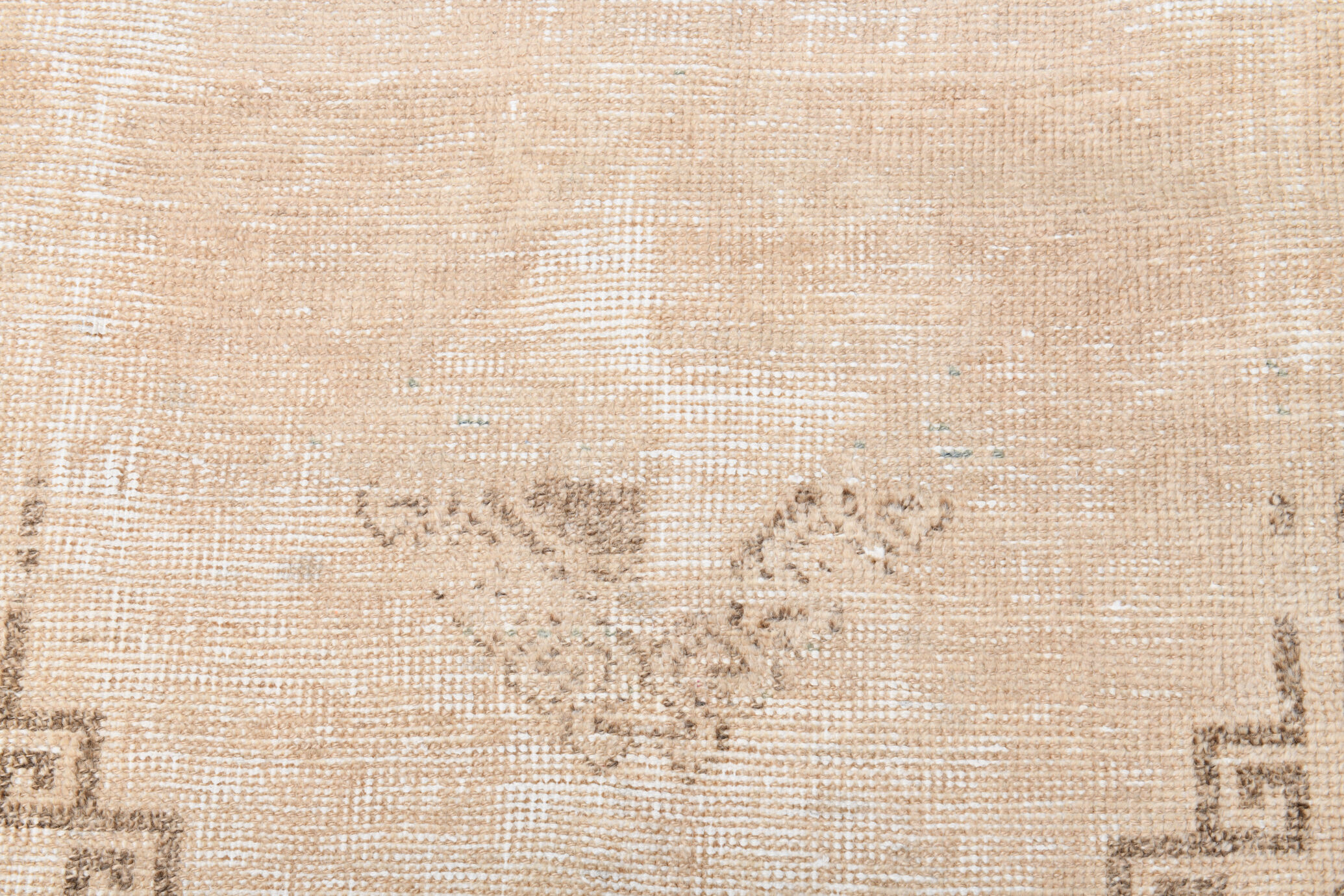 3x12 Classic Turkish Vintage Runner Rug, Handmade Vintage Rug, 3x12 Runner Rug, Brown Beige Rug,