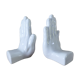 Pair of hands ceramic bookends 1970-80 Netherlands