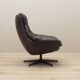 Leather swivel armchair, Danish design, 1960s, designer: H.W. Klein, manufacture: Bramin