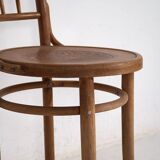 Ancienne chaise Thonet avec assise gravée (c.1920) #4
