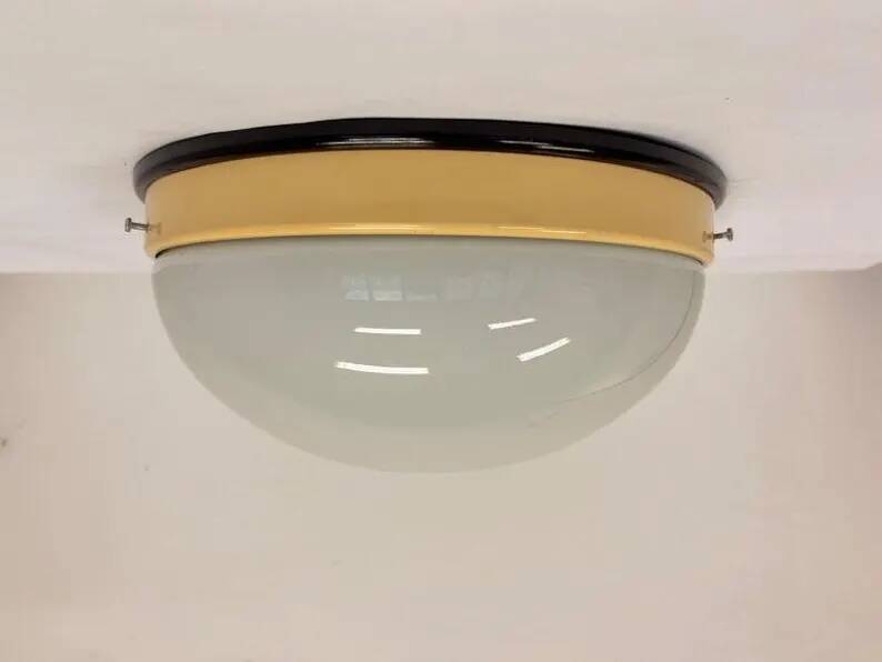 Bakelite Bauhaus ceiling light or Flush Mount, wall lamp - 1940s