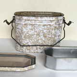 Enamelled bowl - fricot box