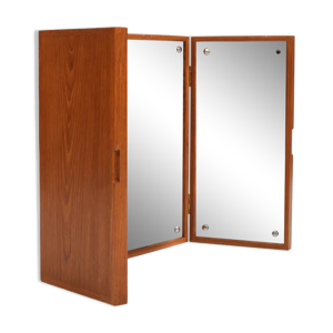 Miroir en teck à trois