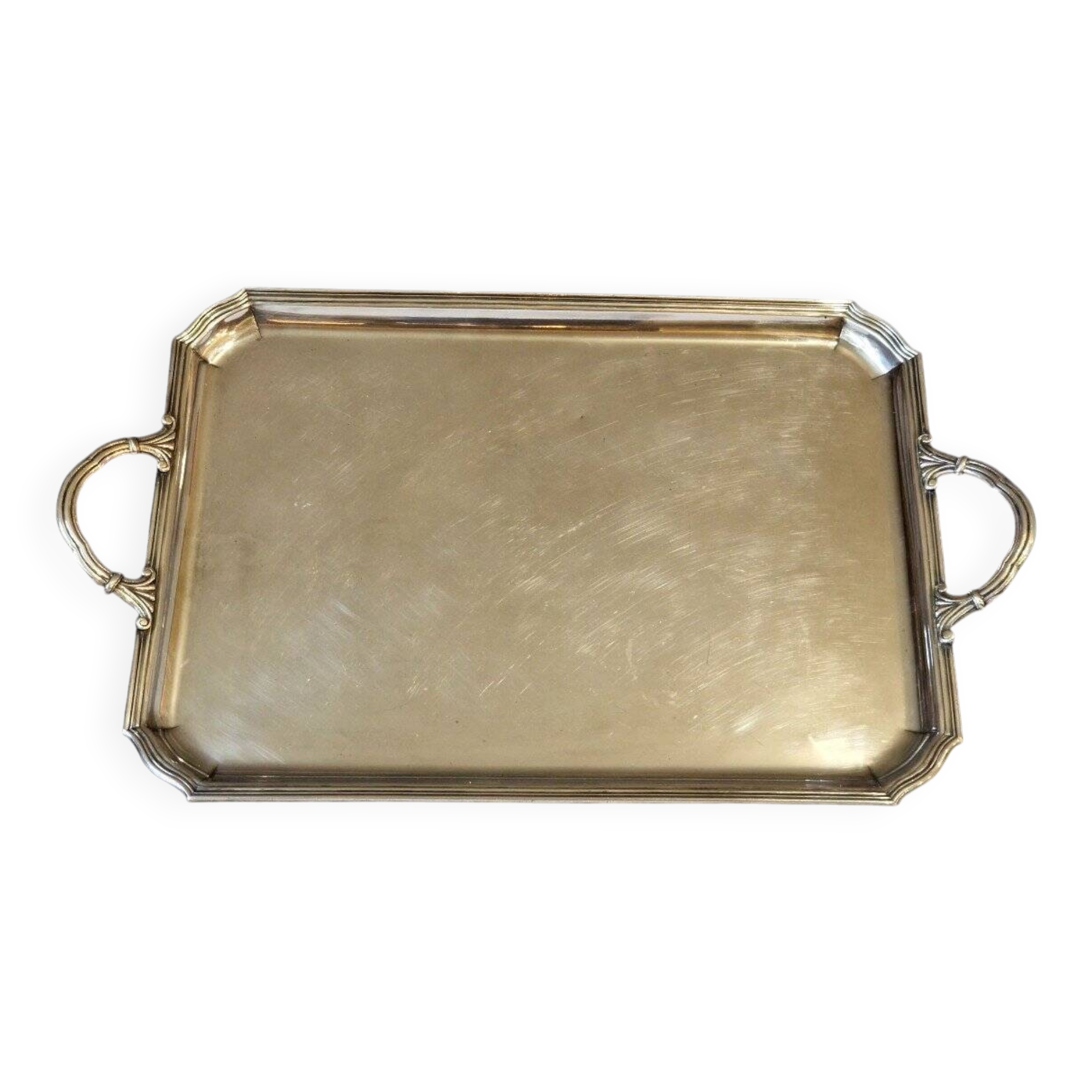 English silver plated metal tray