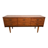 Mid century retro vintage teak small sideboard by Schreiber 1960