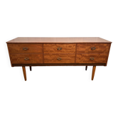 Buffet rétro vintage en teck du milieu du siècle par Schreiber 1960