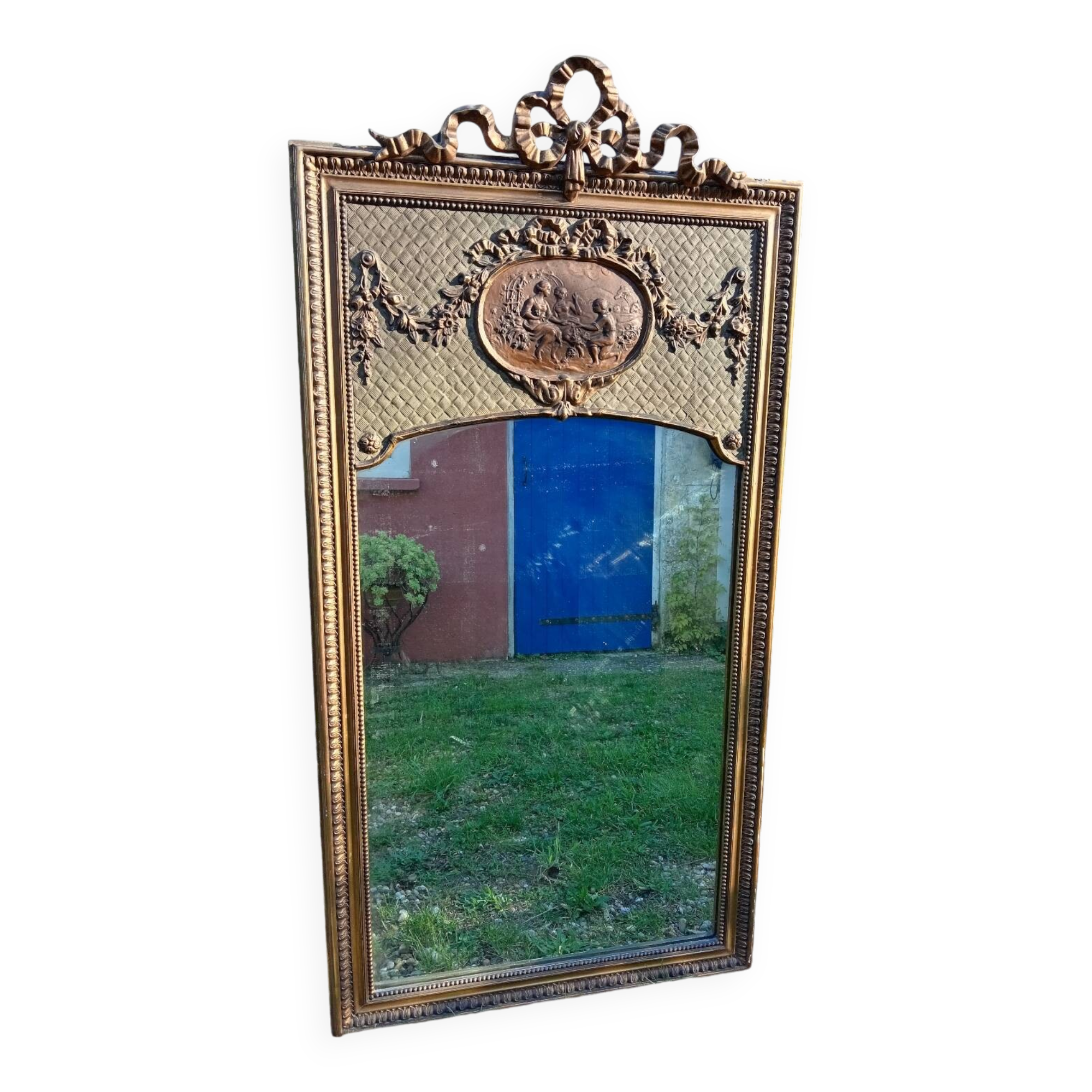 Antique trumeau mirror