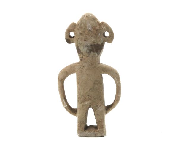 Sculpture Marocaine en pierre beige sculptée et gravée, années 70
