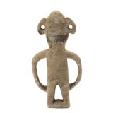 Moroccan sculpture in carved and engraved beige stone, 1970s.