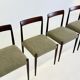 Set of 4 Lübke dining chairs with rosewood