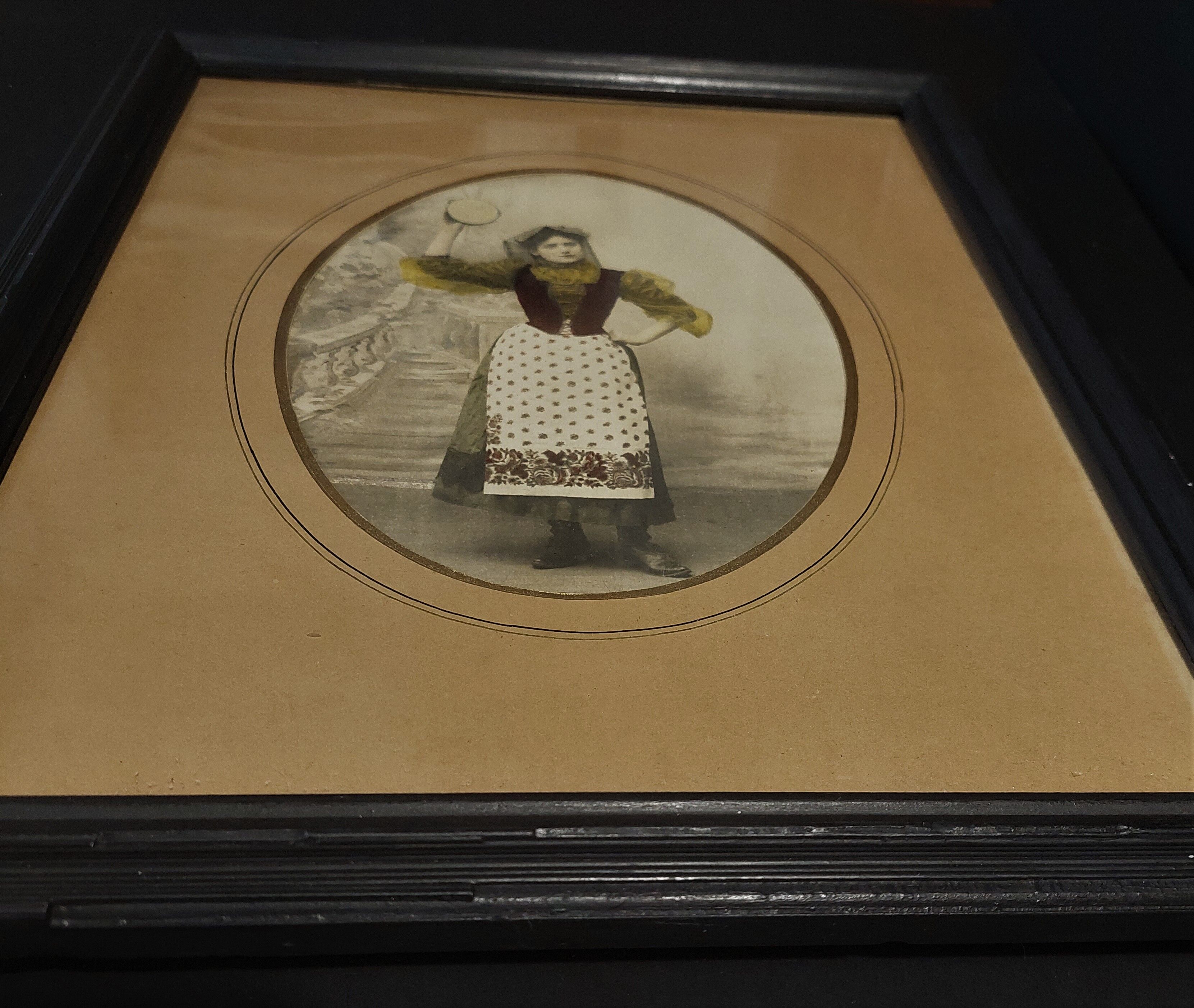 Old colorized photo Neapolitan early twentieth century