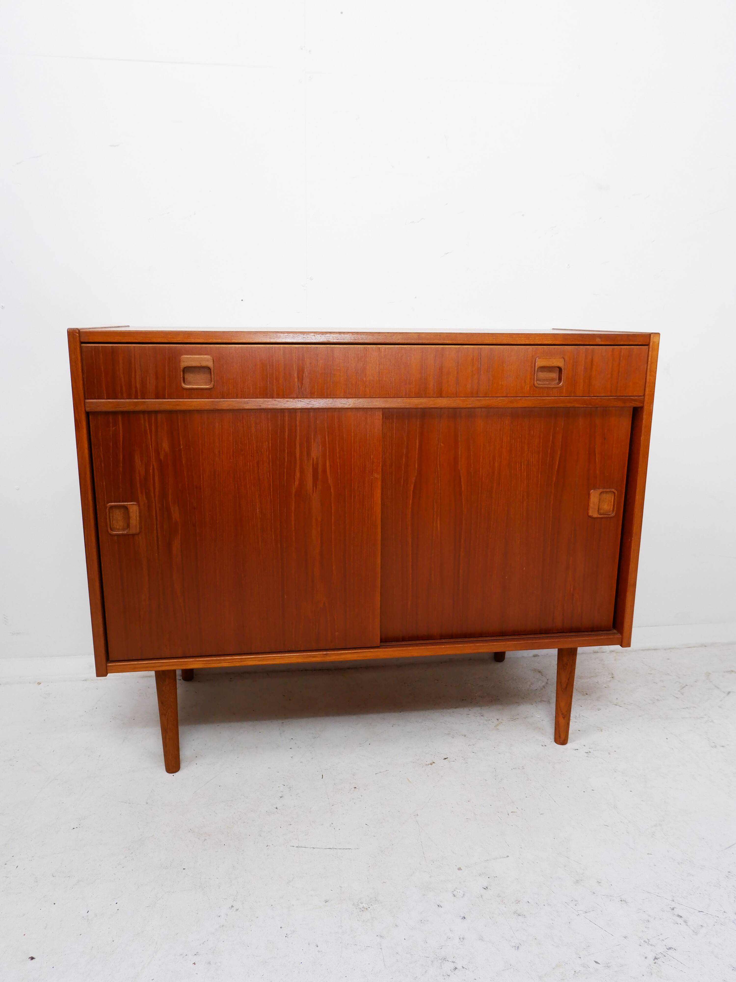 Scandinavian cabinet with sliding doors, 1960s