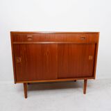 Scandinavian cabinet with sliding doors, 1960s