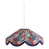 Cosette floral pendant light with "thousand flowers" print
