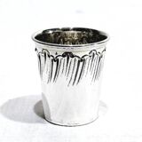 12 silver liqueur glasses