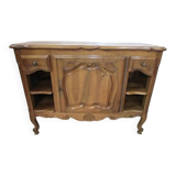 serving buffet in blond walnut