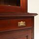 Art Nouveau Display Cabinet or Bookcase in oak with carvings and glass door