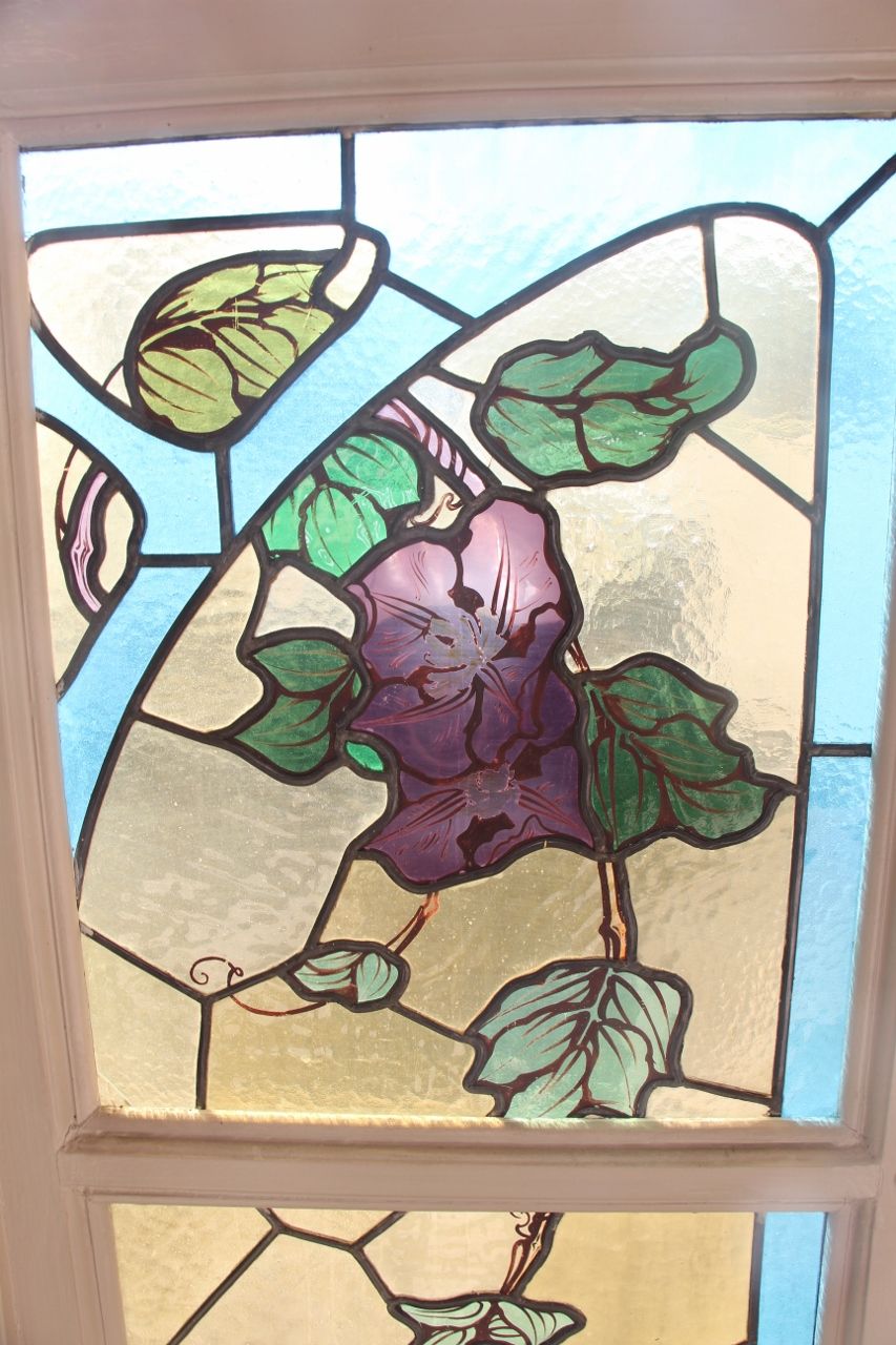 Paire de vitraux de Jacques Gruber art nouveau