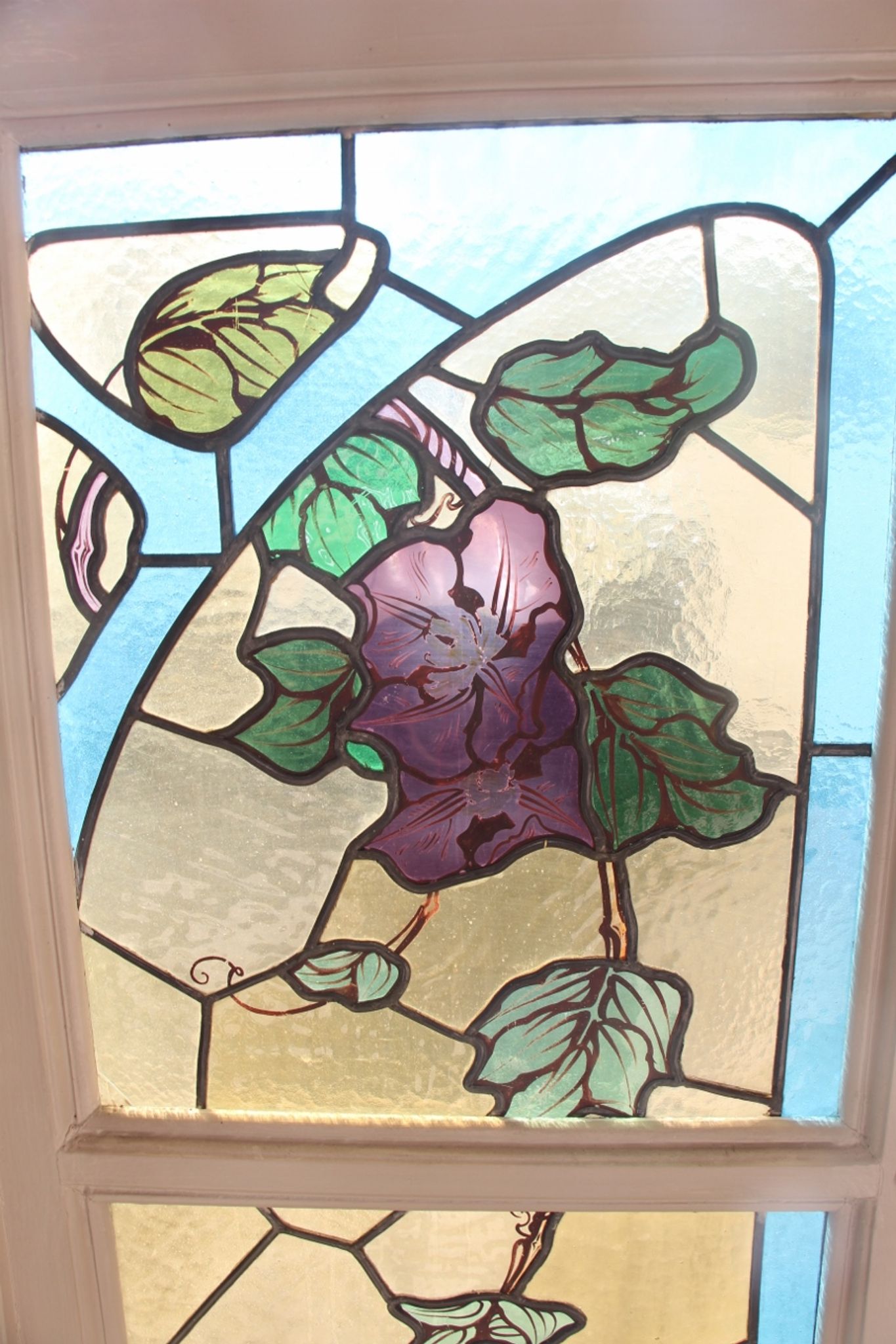 Paire de vitraux de Jacques Gruber art nouveau