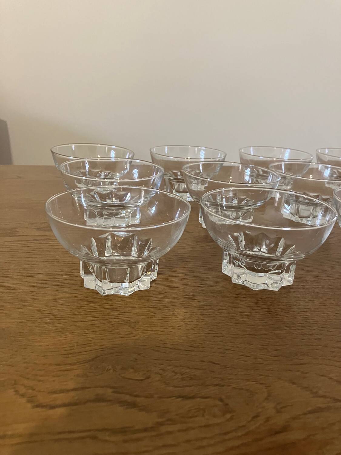 12 champagne glasses