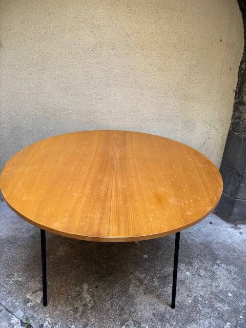 round dining table Alain Richard 1950 vintage