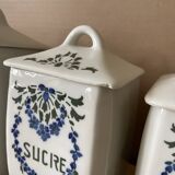 Set of 6 old spice jars